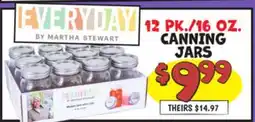 Ollie's EVERYDAY CANNING JARS offer