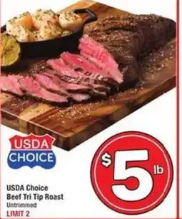 Albertsons USDA Choice Beef Tri Tip Roast offer