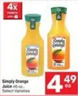Albertsons Simply Orange Juice offer