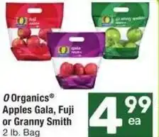 Albertsons 0 Organics Apples Gala, Fuji or Granny Smith offer