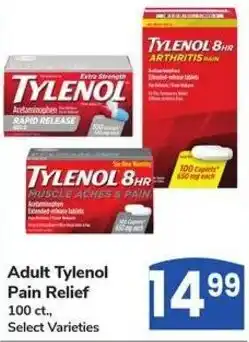 Albertsons Adult Tylenol Pain Relief offer