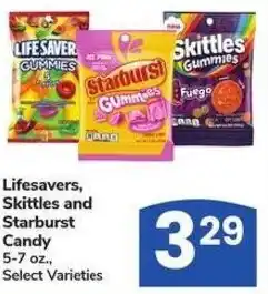 Albertsons Lifesavers, Skittles and Starburst Candy offer