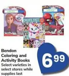 Albertsons Bendon Coloring and Activity Books offer