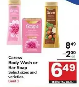 Albertsons Caress Body Wash or Bar Soap offer