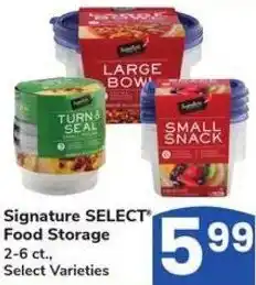 Albertsons Signature SELECT Food Storage offer