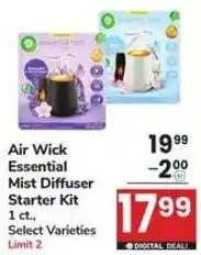 Albertsons Air Wick Essential Mist Diffuser Starter Kit offer