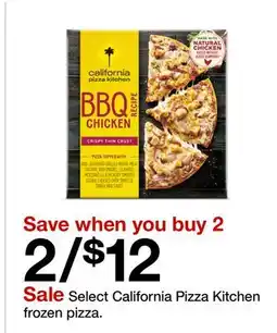 Target Select California Pizza Kitchen frozen pizza offer