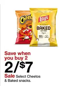 Target Select Cheetos & Baked snacks offer