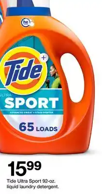 Target Tide Ultra Sport 92-oz. liquid laundry detergent offer