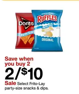 Target Select Frito-Lay party-size snacks & dips offer