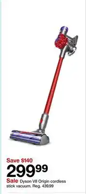 Target Dyson V8 Origin cordless stick vacuum offer