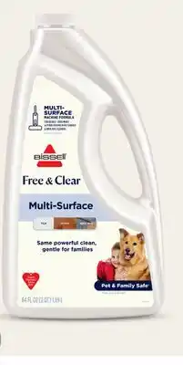 Target Bissell Free & Clear 64-oz. multi-surface cleaning formula offer