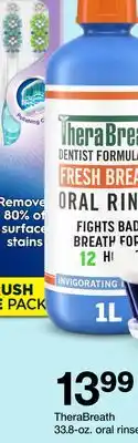 Target TheraBreath 33.8-oz. oral rinse offer