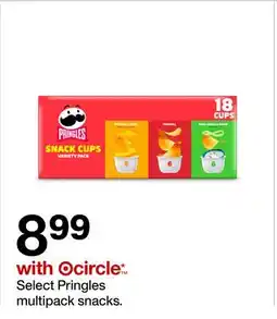 Target Select Pringles multipack snacks offer