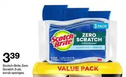 Target Scotch-Brite Zero Scratch 3-pk. scrub sponges offer