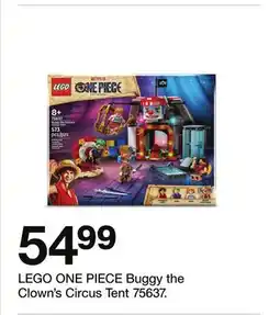 Target LEGO ONE PIECE Buggy the Clown's Circus Tent 75637 offer