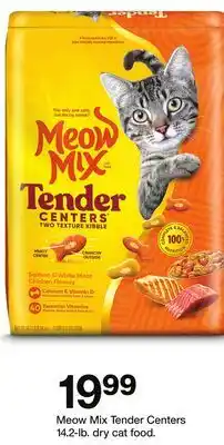 Target Meow Mix Tender Centers 14.2-lb. dry cat food offer
