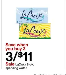 Target LaCroix 8-pk. sparkling water offer