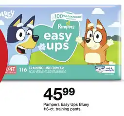 Target Pampers Easy Ups Bluey 116 - ct. training pants offer
