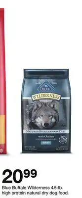Target Blue Buffalo Wilderness 4.5-lb. high protein natural dry dog food offer