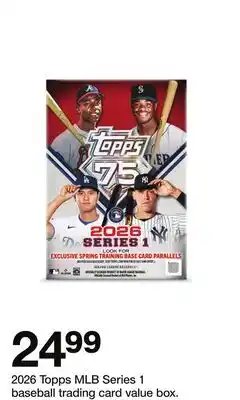 Target 2026 Topps MLB Series 1 baseball trading card value box offer