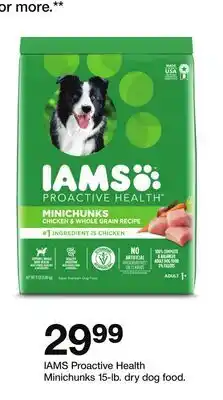 Target IAMS Proactive Health Minichunks 15-lb. dry dog food offer
