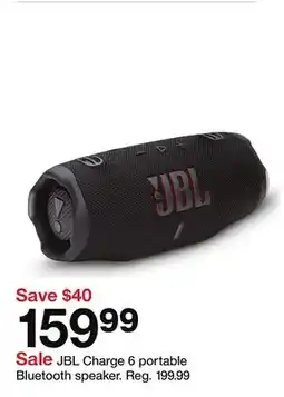 Target JBL Charge 6 portable Bluetooth speaker offer