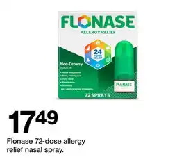 Target Flonase 72-dose allergy relief nasal spray offer