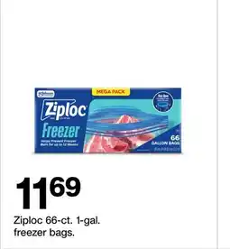 Target Ziploc 66-ct. 1-gal. freezer bags offer