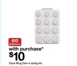 Target Oura Ring Gen 4 sizing kit offer
