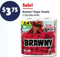 Family Dollar Brawny Paper Towels offer