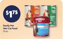 Family Dollar Family Pet Wet Cat Food offer