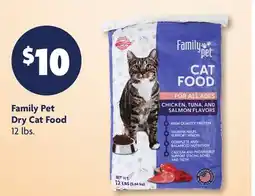 Family Dollar Family Pet Dry Cat Food offer