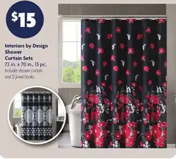 Family Dollar Interiors By Design Shower Curtain Sets offer