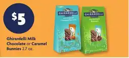 Family Dollar Ghirardelli Milk Chocolate Or Caramel Bunnies offer