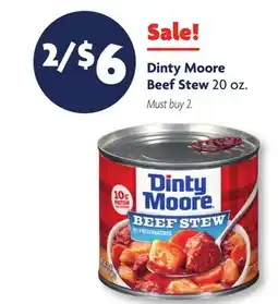 Family Dollar Dinty Moore Beef Stew offer