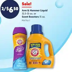 Family Dollar Arm & Hammer Liquid 32.5-33 oz. or Scent Boosters 15 oz offer