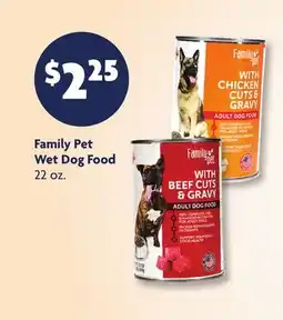 Family Dollar Family Pet Wet Dog Food offer