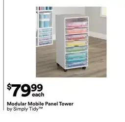 Michaels Modular Mobile Panel Tower by Simply Tidy offer