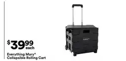 Michaels Everything Mary Collapsible rolling Cart offer