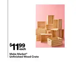 Michaels Make Market Unfinished Wood Crate offer