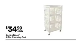 Michaels Design Ideas 3-Tier Stacking Cart offer