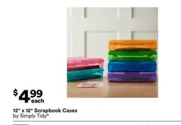 Michaels 12 x 12 Scrapbook Cases by Simply Tidy offer