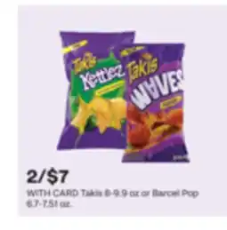 CVS Takis 8-9.9 oz or Barcel Pop 6.7-7.51 oz offer