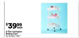 Michaels 3-Tier Lexington Rolling Cart by Simply Tidy offer