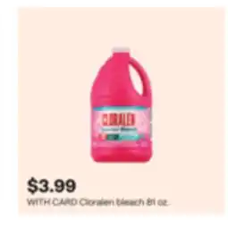CVS Cloralen bleach 81 oz offer