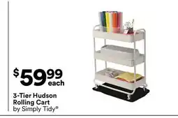 Michaels 3-Tier Hudson rolling Cart by Simply Tidy offer