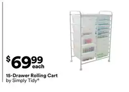Michaels 15-Drawer rolling Cart by Simply Tidy offer