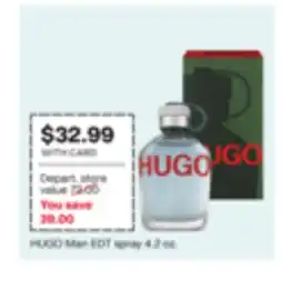 CVS HUGO Man EDT spray offer