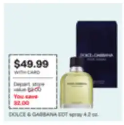 CVS DOLCE & GABBANA EDT spray offer